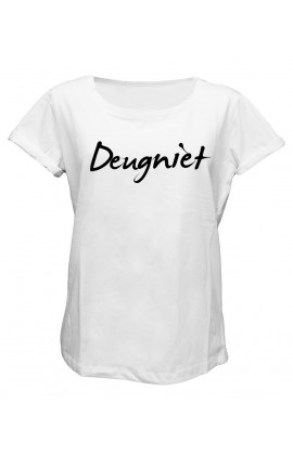 Dames - Deugniet shirt wit loose